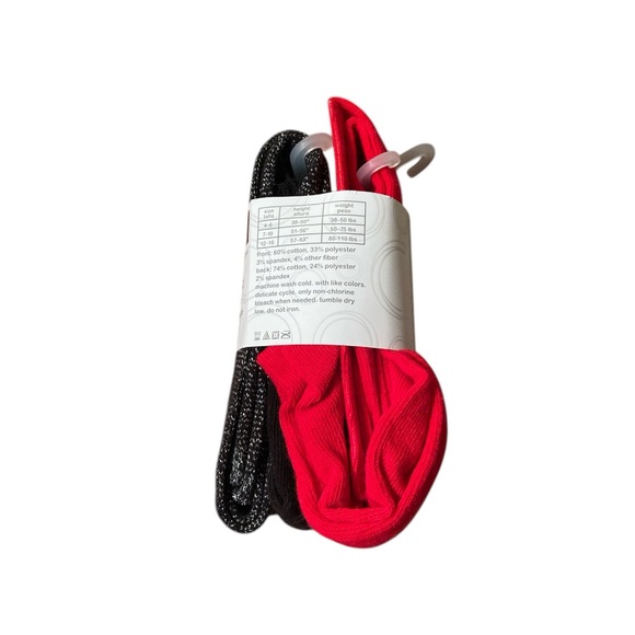 Wonder Nation Gold Lurex And Flat Red Footed Tights - Picture 3 of 5